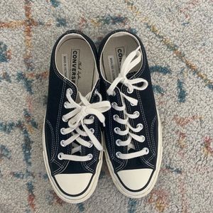Black Chuck 70 style low top Converse